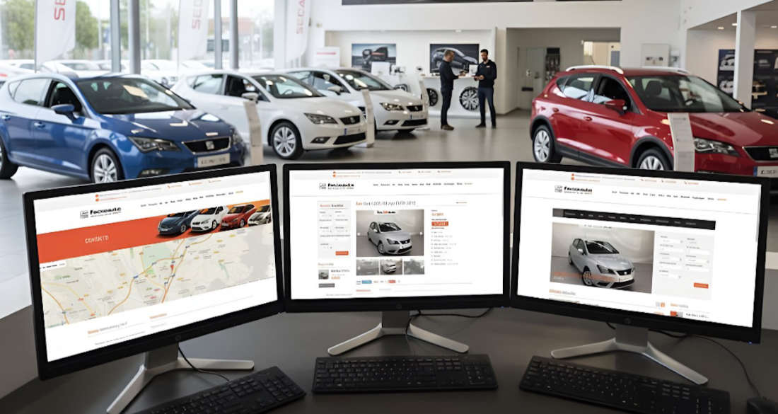 Catálogo online de Fecosauto – Diseño web para concesionario de coches de ocasión Catálogo online de coches de ocasión Fecosauto con exposición de vehículos SEAT y Volkswagen