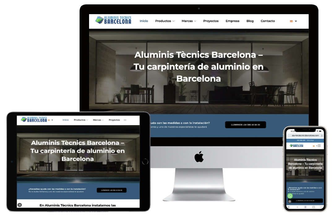 Diseño web Aluminis Tècnics Barcelona Diseño web Aluminis Tècnics Barcelona