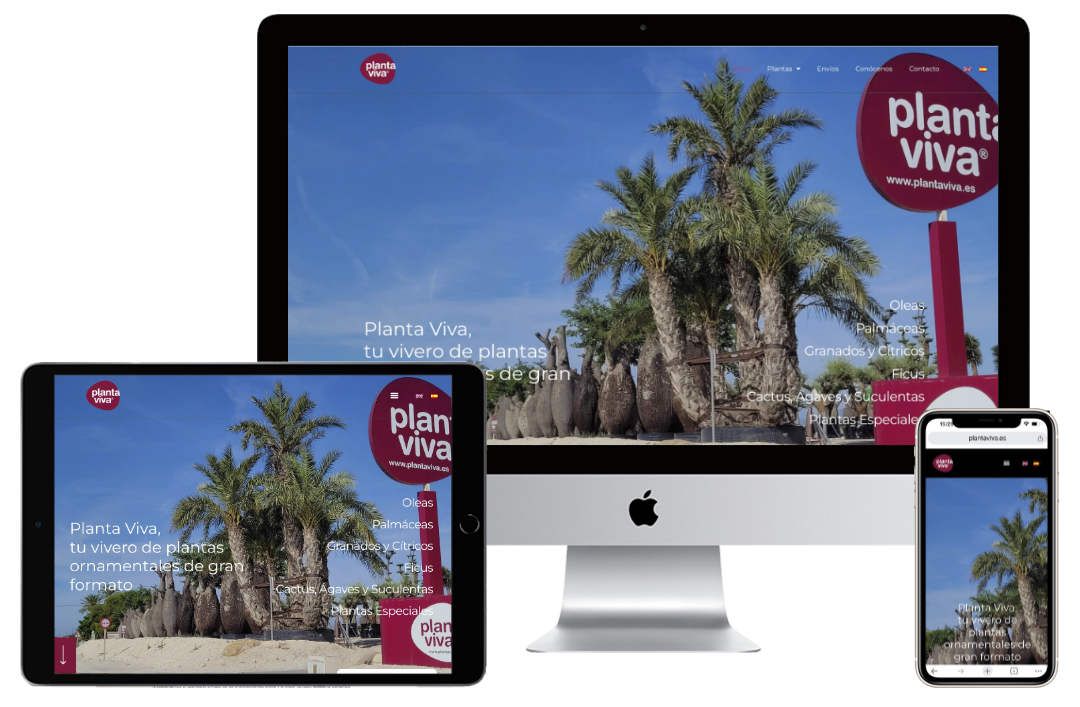 Diseño web para vivero de plantas