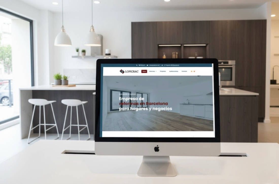 Diseño web para empresa de reformas en Barcelona – Rehabilitacions Lopicrac Diseño web de Rehabilitacions Lopicrac, empresa de reformas en Barcelona