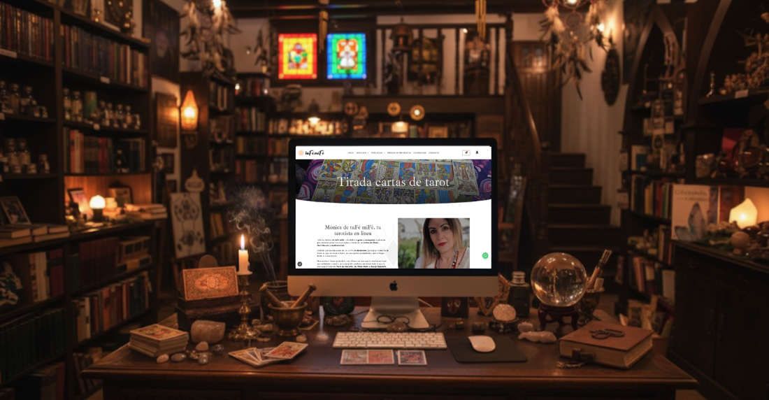 Diseño web tuFé miFé en escritorio, tienda y servicios esotéricos Diseño web tuFé miFé en escritorio, tienda y servicios esotéricos