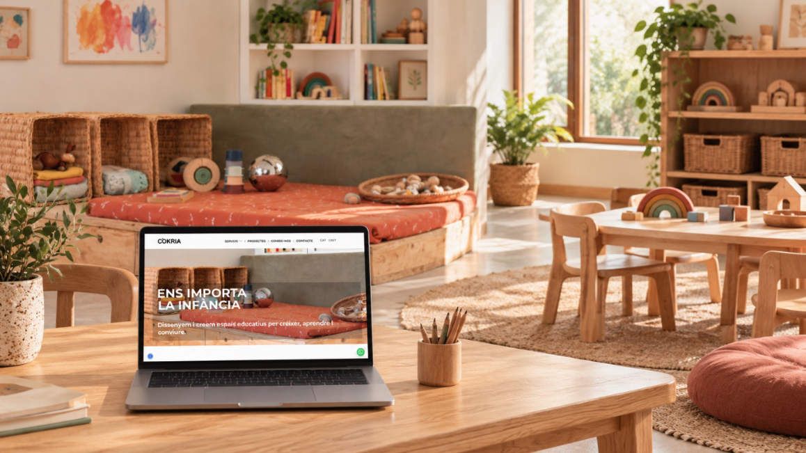 CÒKRIA: diseño web de interiorismo infantil por MarkeThink